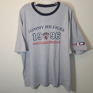 Tommy Hilfiger Heather Gray 1996 Graphic Tee